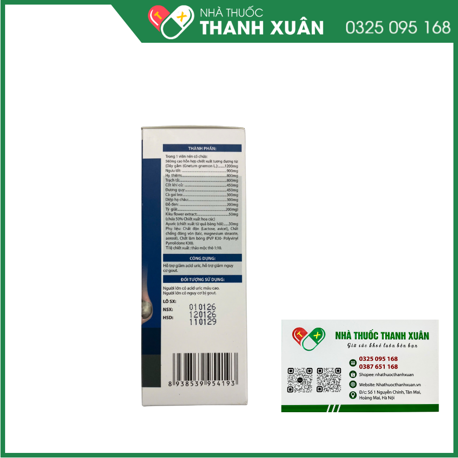 Guzz Max hỗ trợ giảm acid uric, hỗ trợ giảm nguy cơ Gout